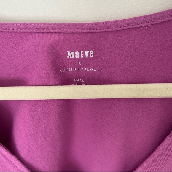 Anthropologie Maeve Cinched Flutter Sleeve Top size Small - Picture 7 of 10